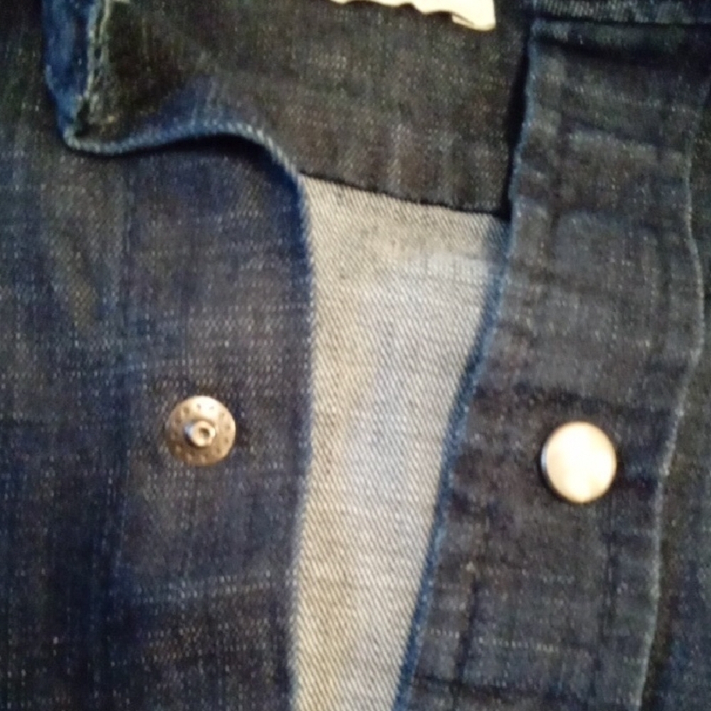 Men's Casual Button Down Shirt - Dark Blue - Picture 12 of 14